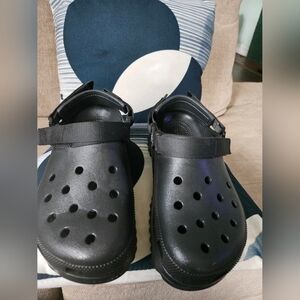 Crocs Black Casual Clog Sandals - Breathable Comfort